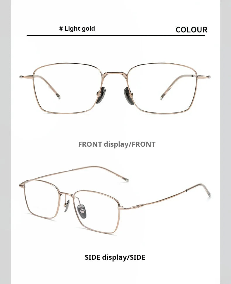 Stylish Titanium Prescription Glasses | Unisex Retro Eyewear