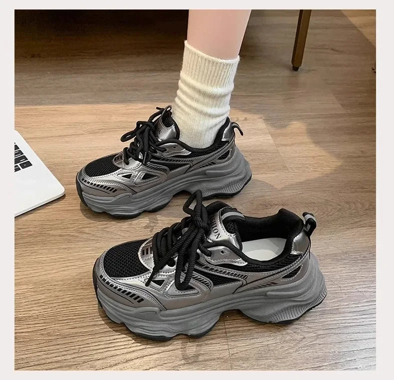 Fashionable Casual Platform Sneakers for Women | Comfortable Sports Shoes