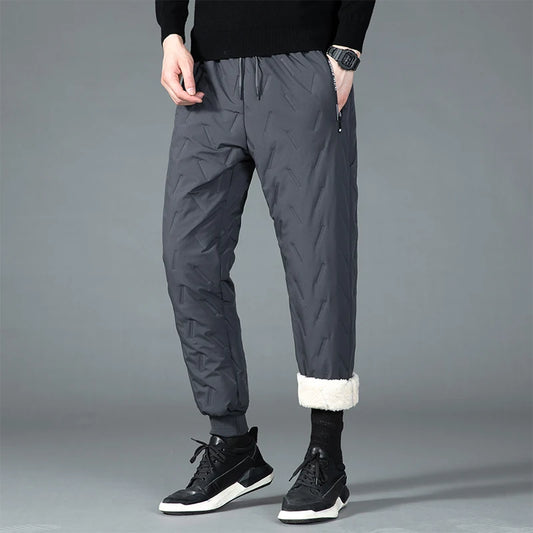 Pantalones acolchados de algodón impermeables para hombre | Máxima comodidad invernal