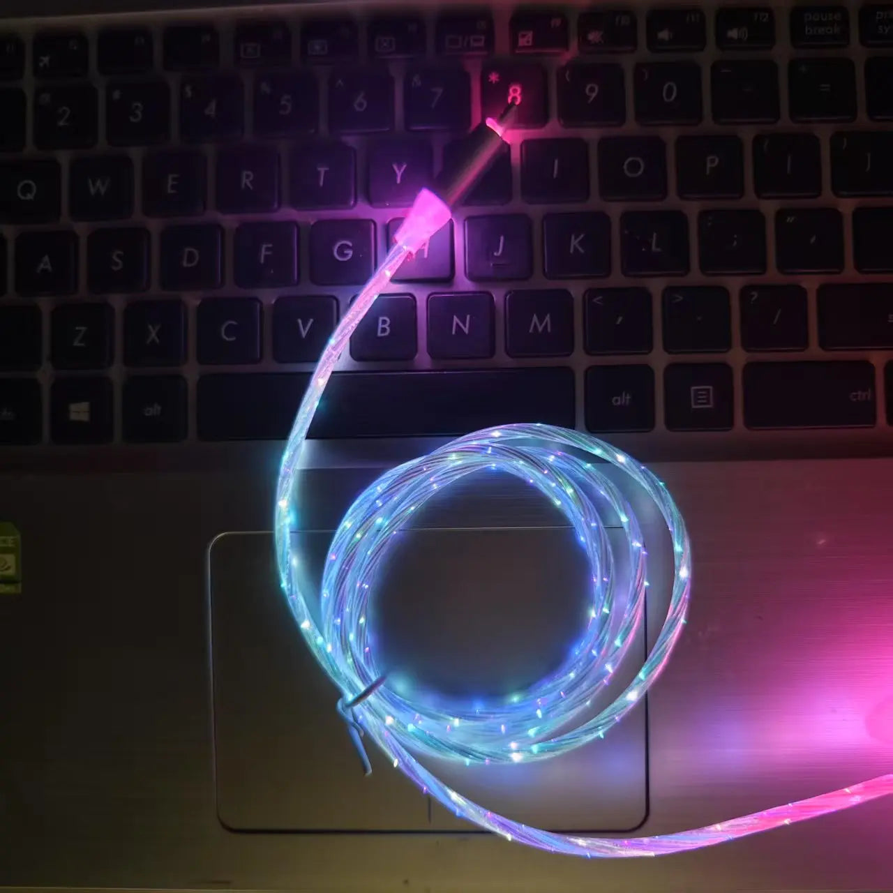 6A Fast Charging RGB Breathing Data Cable | Type-C Charger