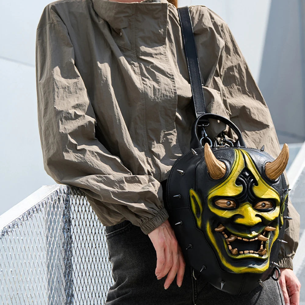 Personalized 3D Mask Shaped Backpack | Unique Fashion Statement Bag