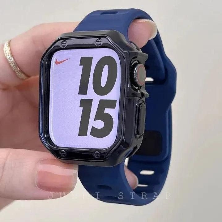 Soft Silicone Sport Strap & Case for Smartwatch | Comfort & Style