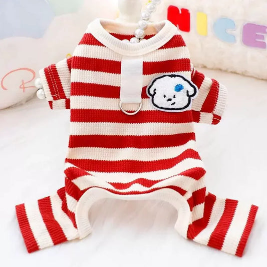 Soft Cotton Dog Jumpsuit | Stylish Pet Pajamas for All Breeds