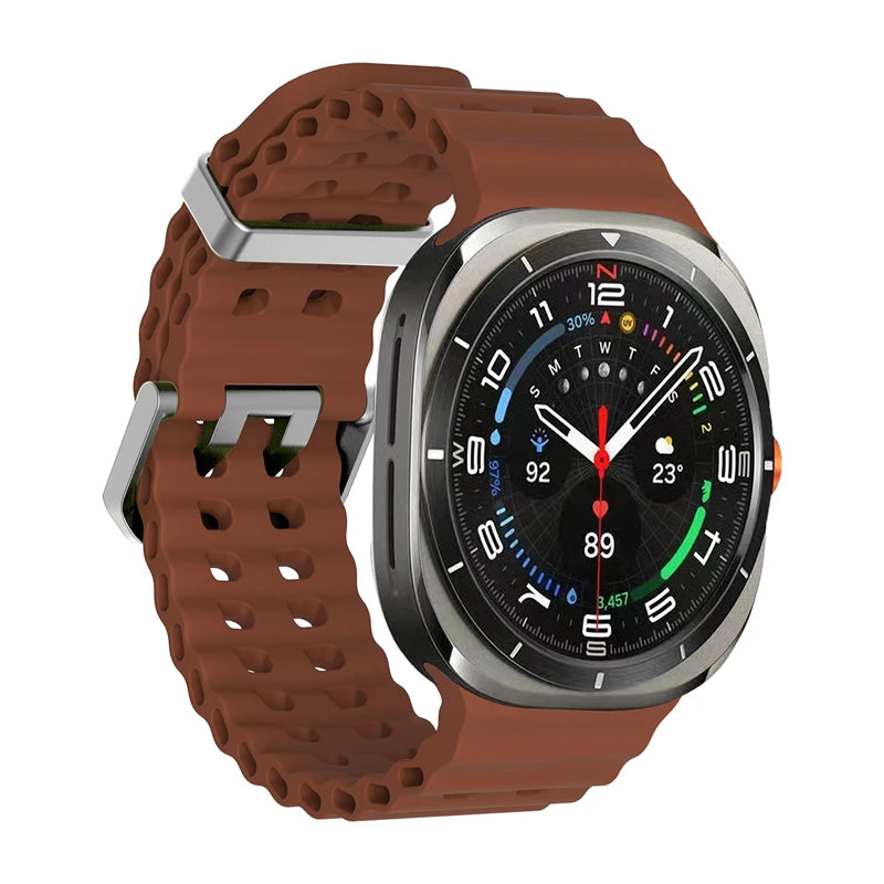 1:1 Original Silicone Band For Samsung Galaxy Watch Ultra 2025 Bracelet No Gap Sport Strap For Samsung Watch Ultra 47 Watchband