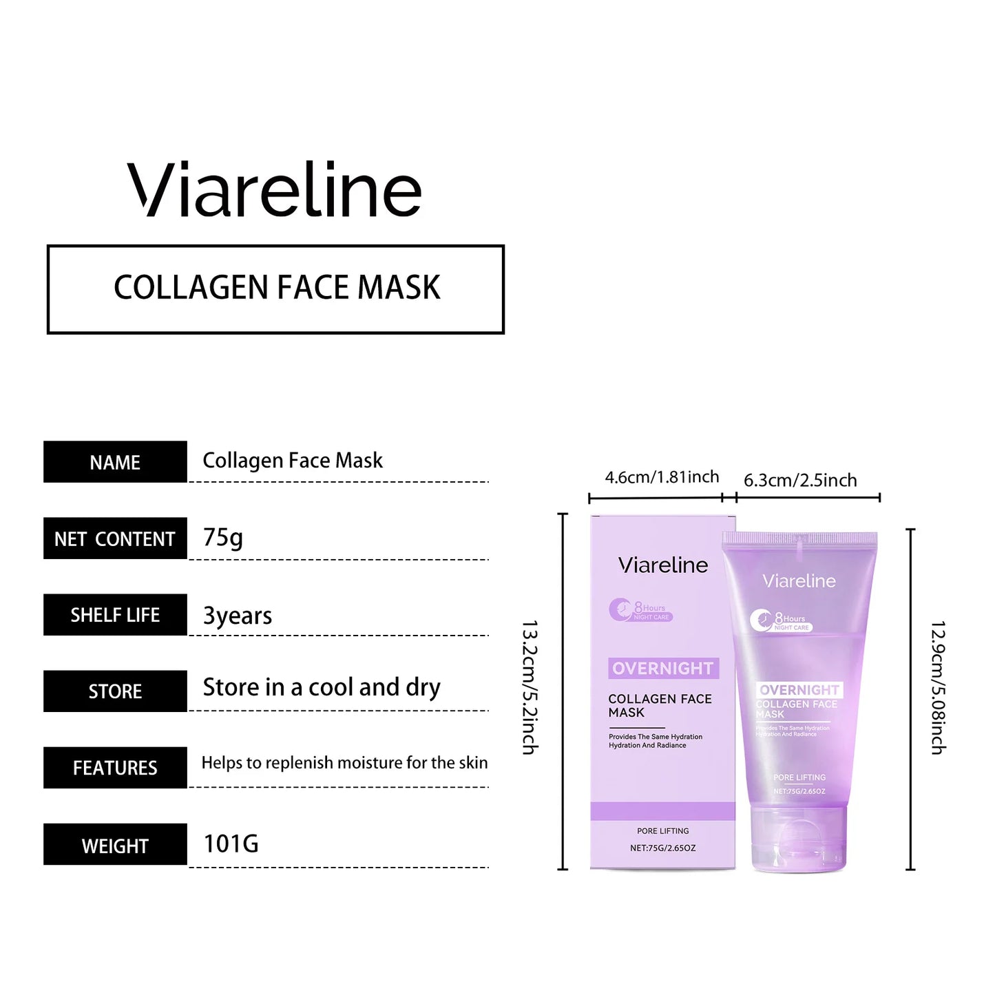 Collagen Peel-Off Mask for Deep Hydration & Exfoliation
