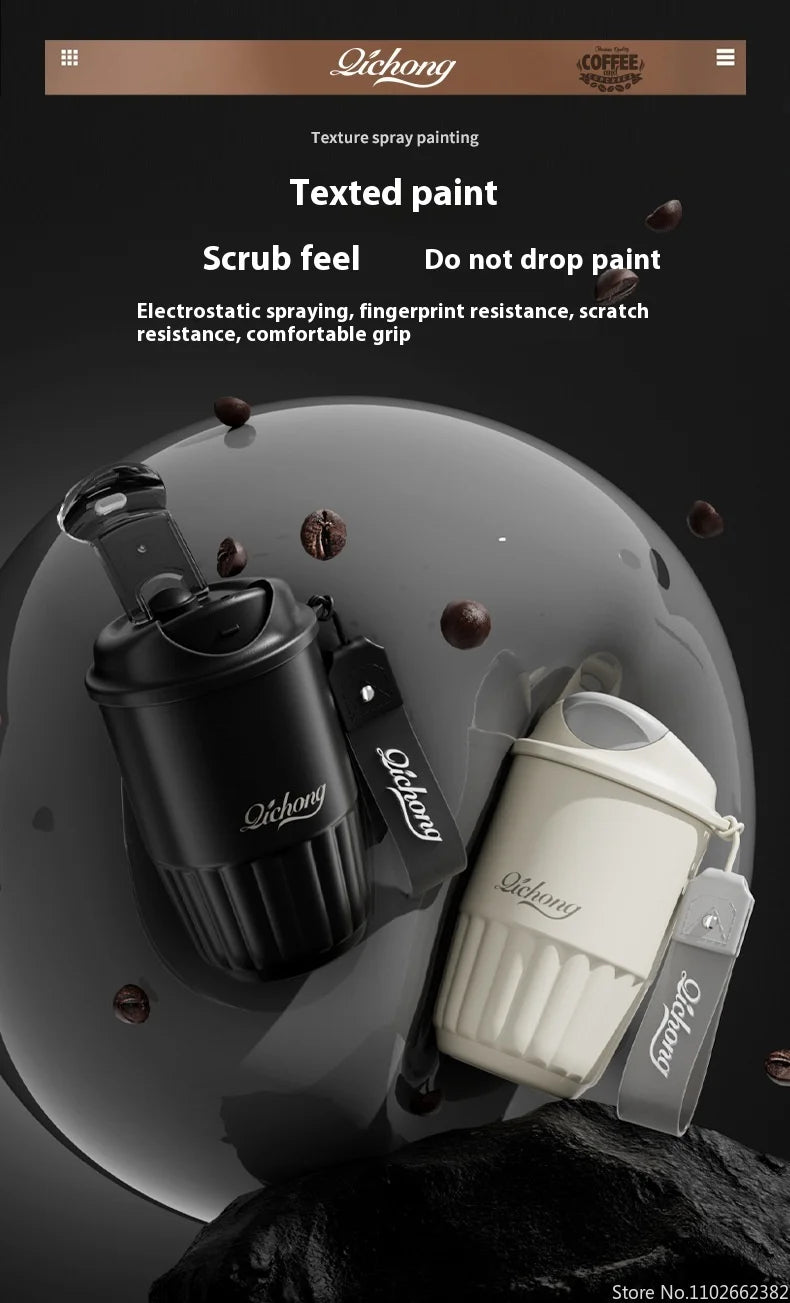 Vacuum Insulated Travel Coffee Mug | 410ML Ceramic Liner Tumbler
