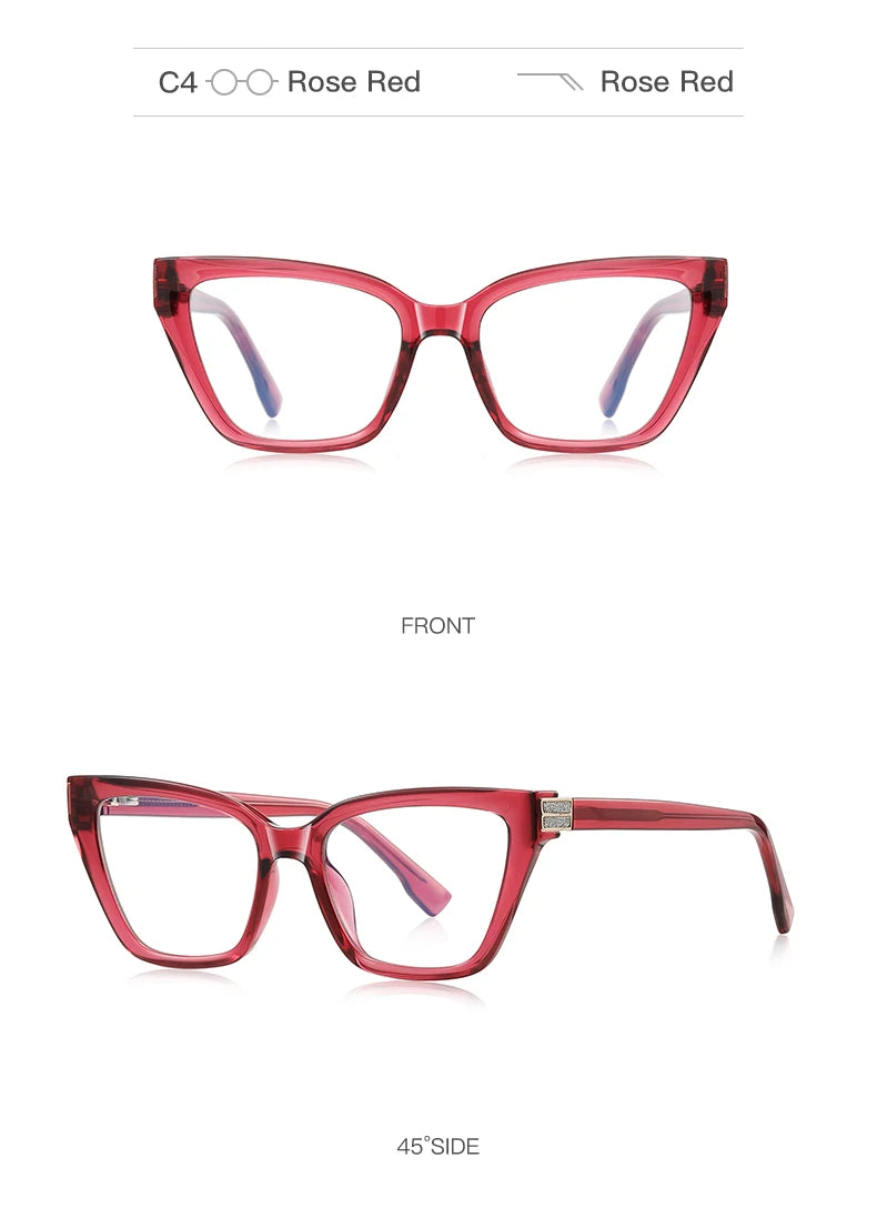 Chic Cat Eye Anti-Blue Light Reading Glasses for Women