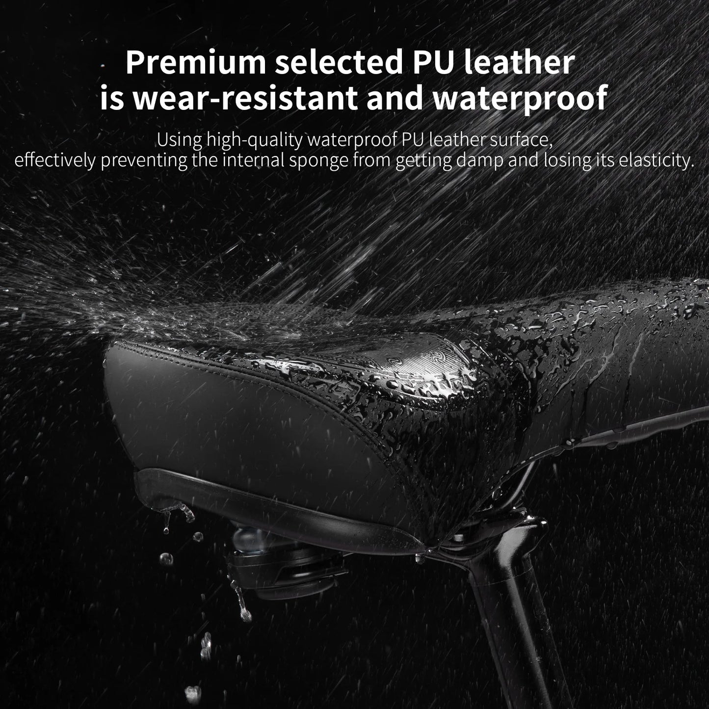 Universal Soft Bicycle Saddle - Shock Absorbing & Waterproof Cushion