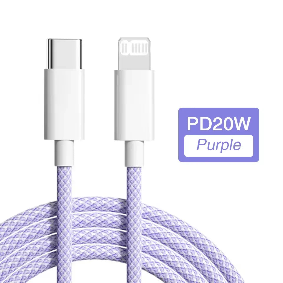 20W USB-C Fast Charging Cable for iPhone & iPad Devices