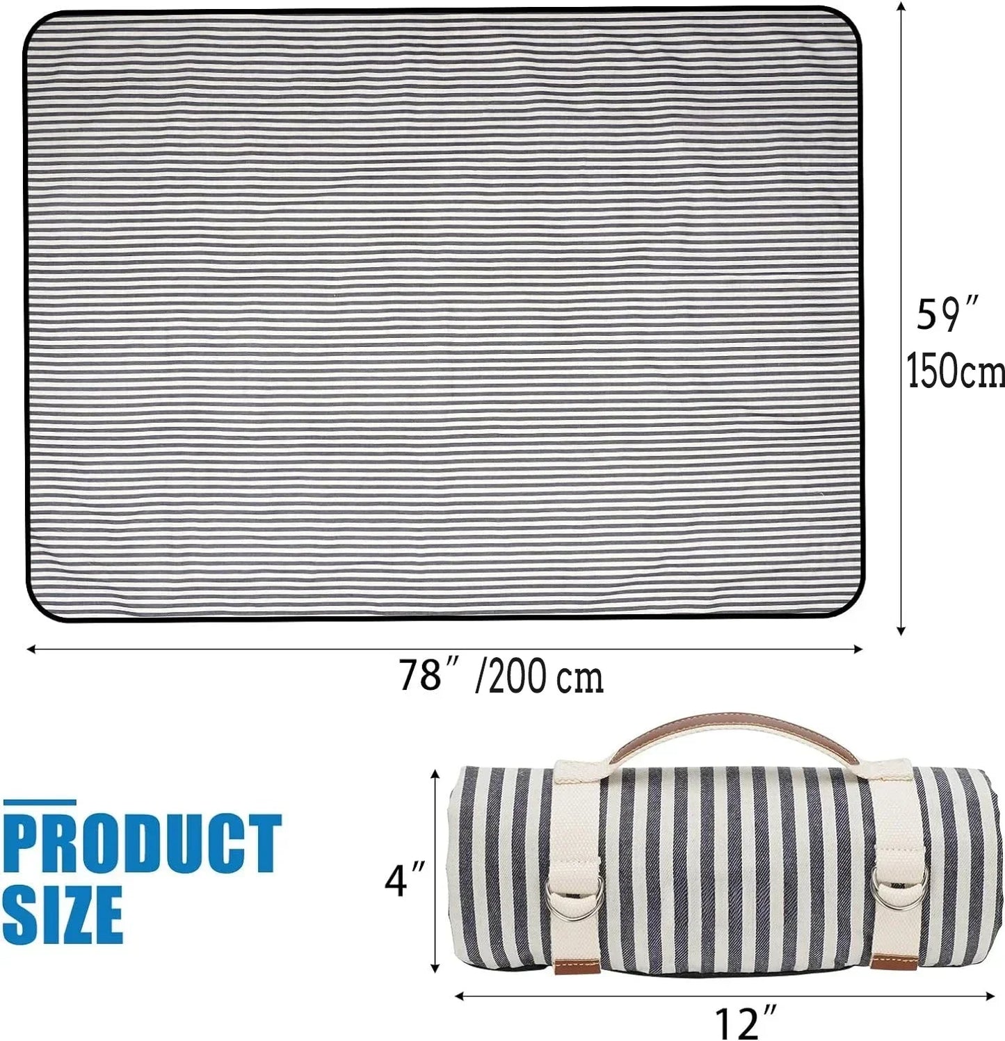 Large Waterproof Picnic Blanket | Perfect for Outdoor Comfort