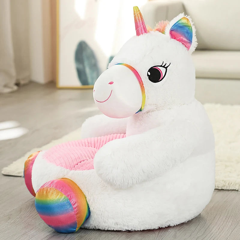 Adorable Plush Cartoon Animal Sofa Chair for Kids | Cozy & Fun