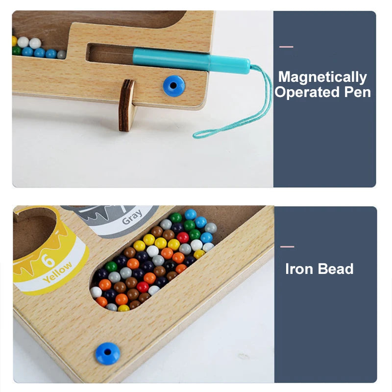 Children's Montessori Magnetic Pen Ball Game | Fun Learning Toy