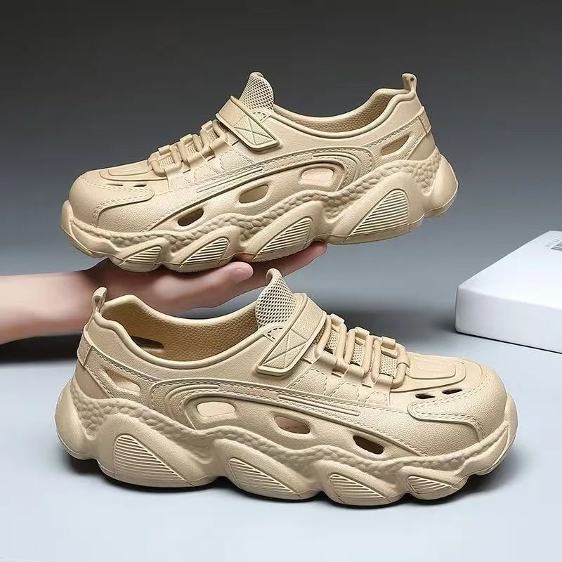 Men's Trendy Eva Sandals Summer Outer Wear Thick Bottom Anti-slip Breathable Cool Shoes Beach Slippers For Men