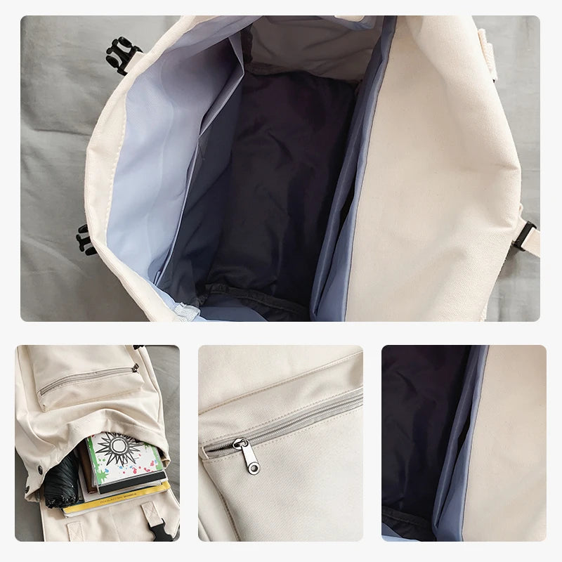 Large Capacity Canvas Backpack for Students | Stylish and Durable