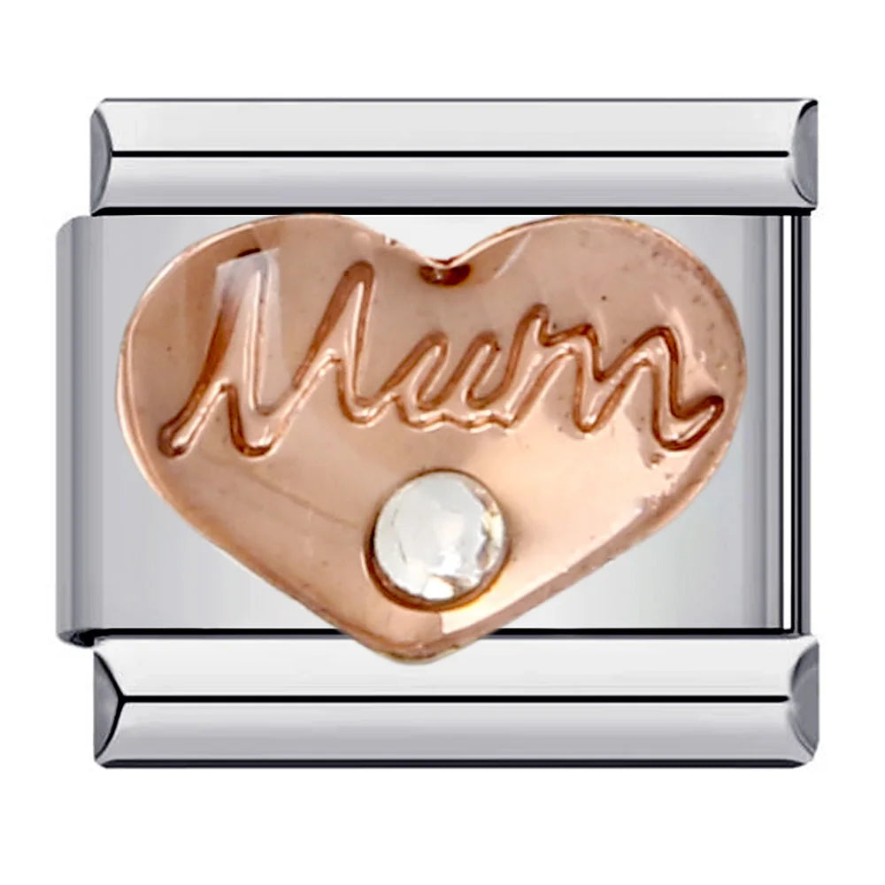 DIY 9mm Letter Stainless Steel Charm | Unique Mother's Day Gift