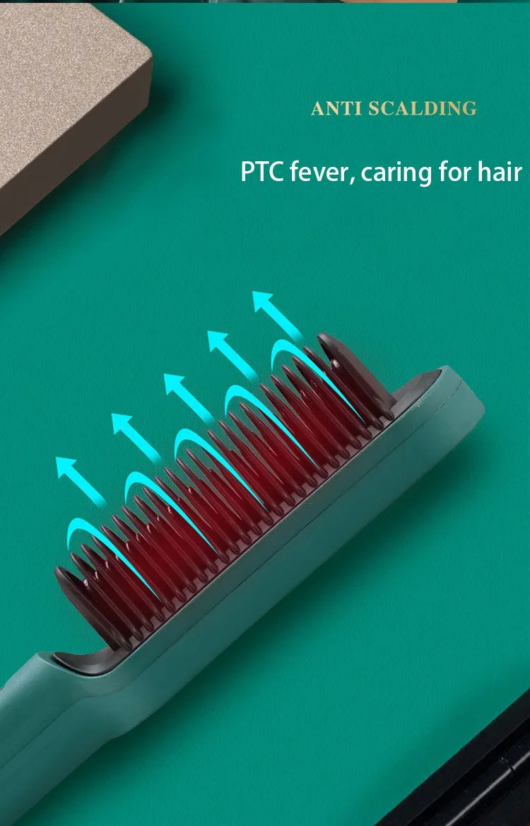 Adjustable Heat Hair Straightener Comb | Fast and Safe Styling