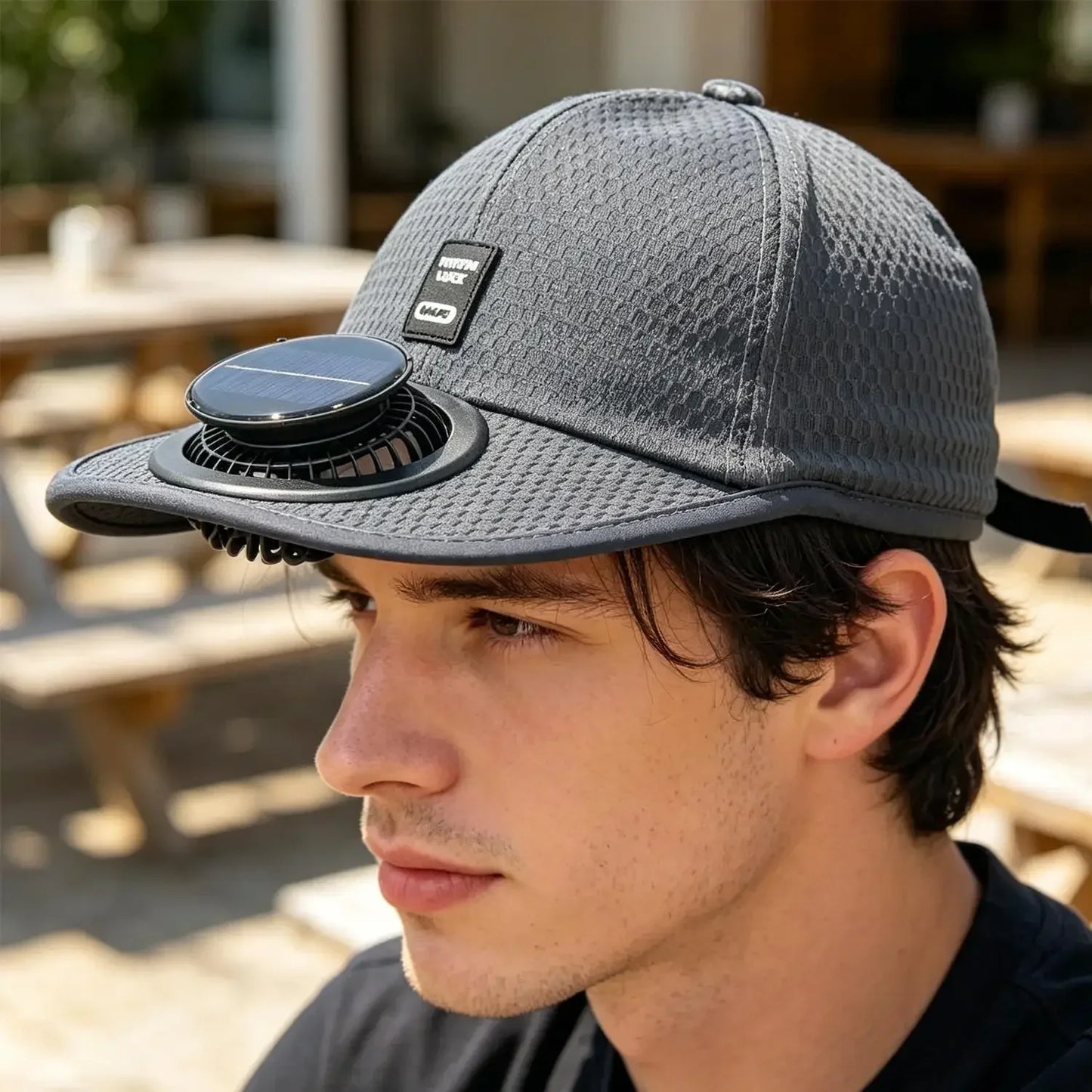 Breathable Mesh Cap with USB Fan | Summer Outdoor Sun Protection