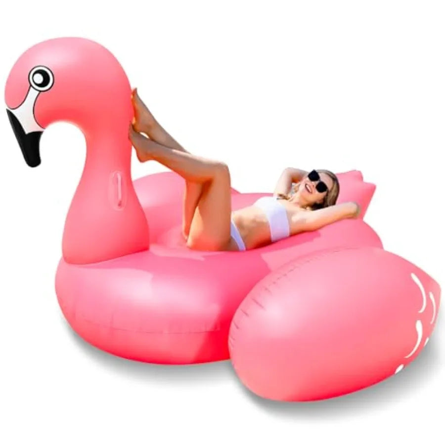102" Giant Flamingo Pool Float | Inflatable Summer Pool Lounge