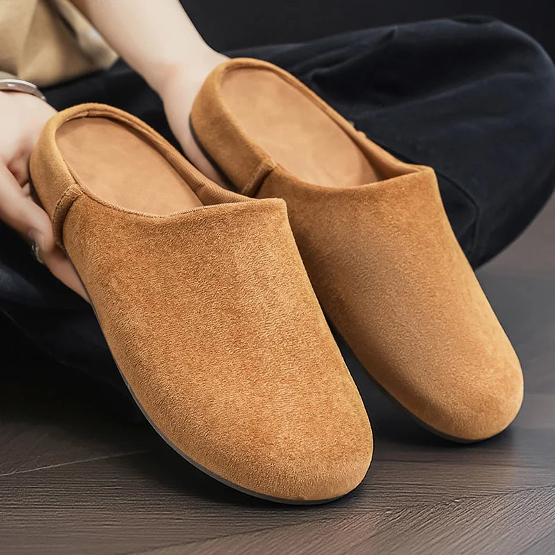 Comfortable Unisex Leather Slip-On Mules | Summer & Spring Flats