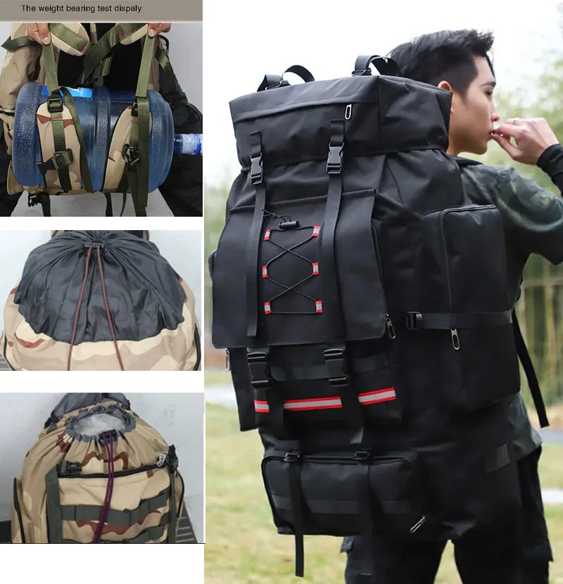 Large 130L Hiking Camping Backpack | Durable Outdoor Rucksack