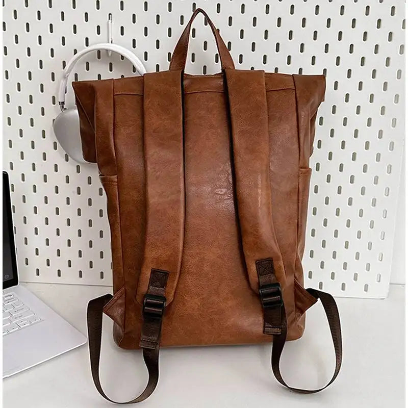 Versatile Rolled Top Business Backpack | Anti-Theft Travel Bag 2026