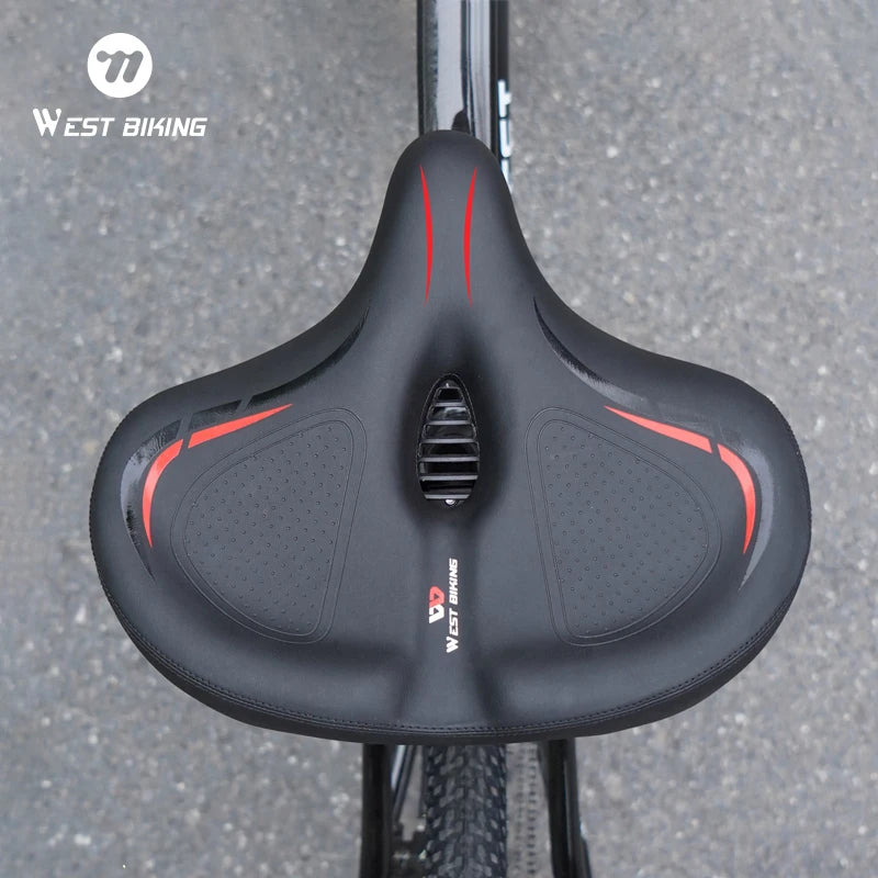 Oversize Comfortable Bicycle Saddle | Breathable Bike Seat Cushion