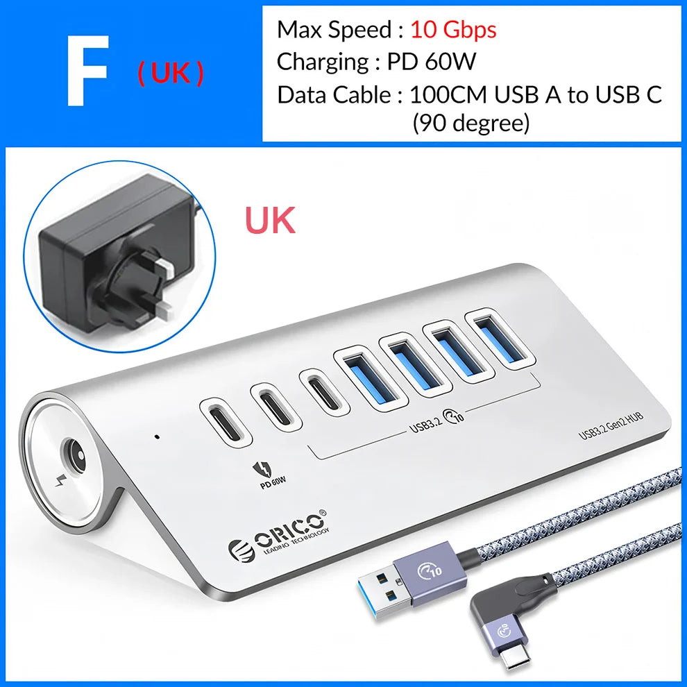 10Gbps USB 3.2 Docking Station Hub | Fast Charging & Multi Ports