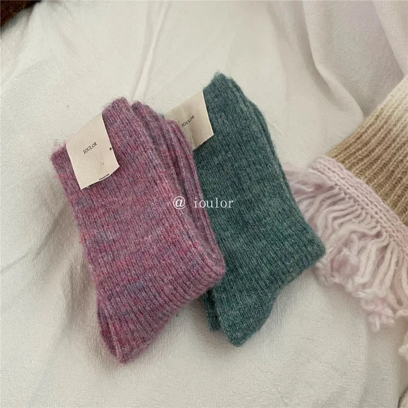Warm Long Wool Cashmere Thermal Socks for Women | Cozy Comfort