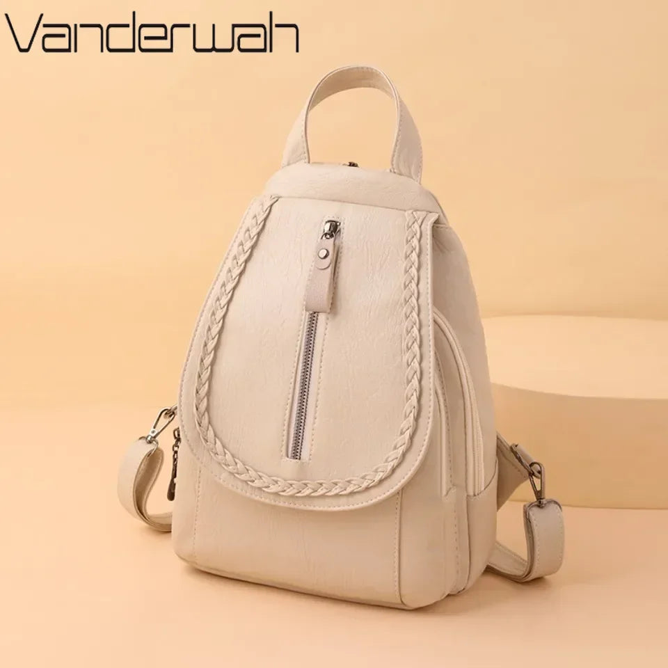 Stylish Women's Leather Backpack | Chic Travel Bag for All Occasions