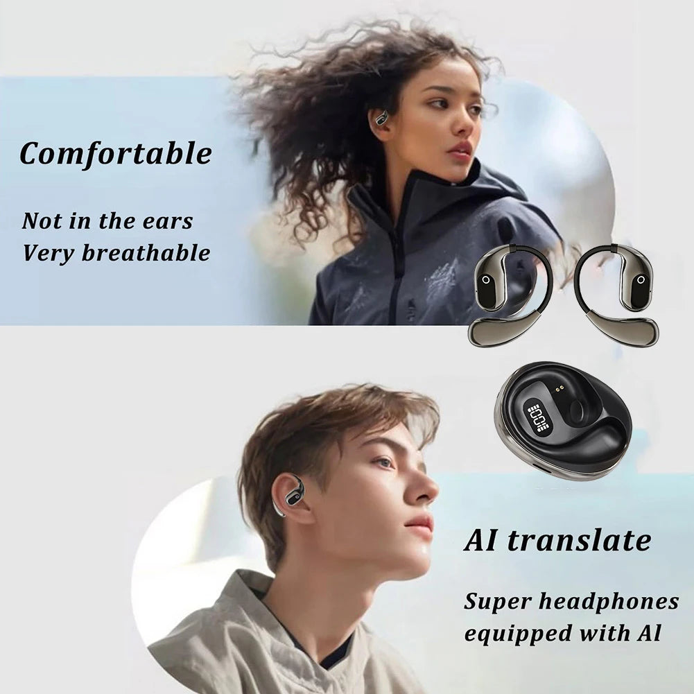 AI Real-time Two-Way Earbuds with 138 Languages Translation