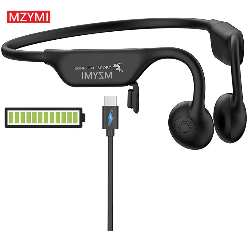 Bone Conduction Neckband Headphones | IP56 Waterproof Sports Earphones