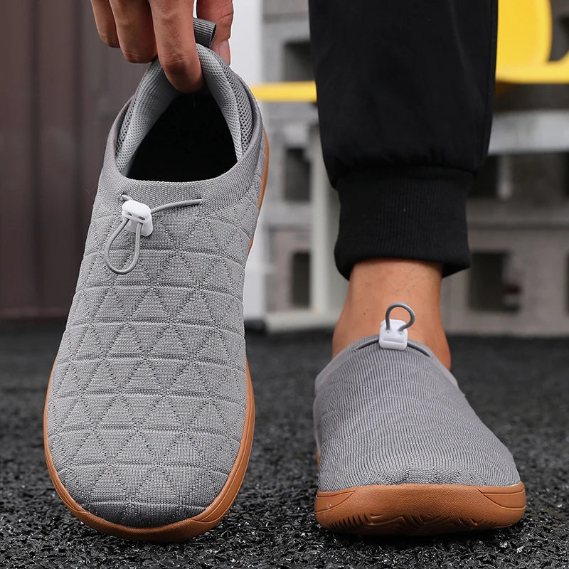 Minimalist Grey Sports Shoes for Daily Comfort | Unisex Slip-In