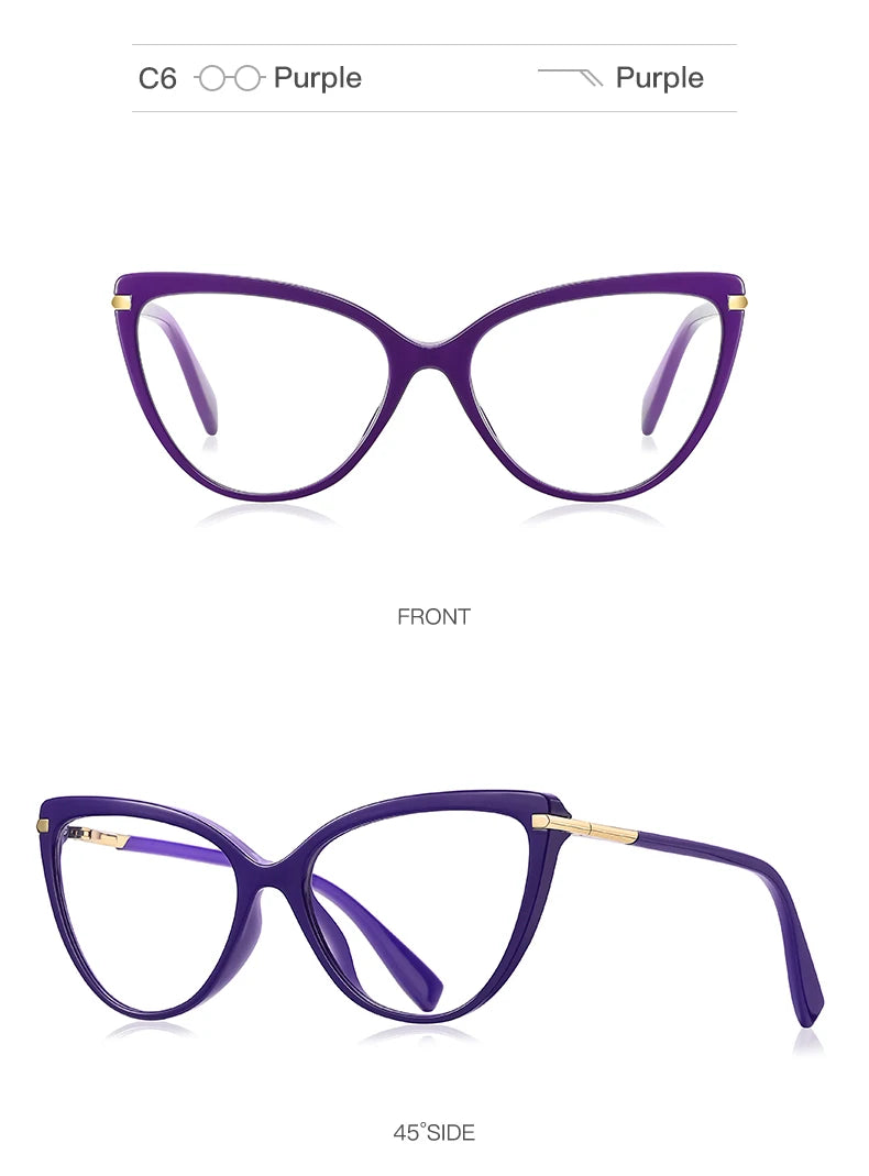 Chic Women's Cat Eye Prescription Glasses | Stylish & Functional