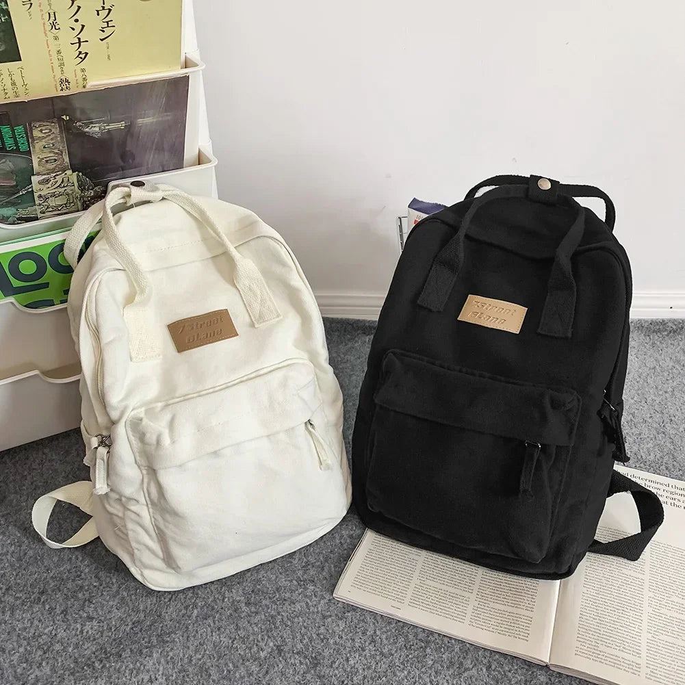 Large Capacity Vintage Canvas Backpack | Stylish Travel Knapsack