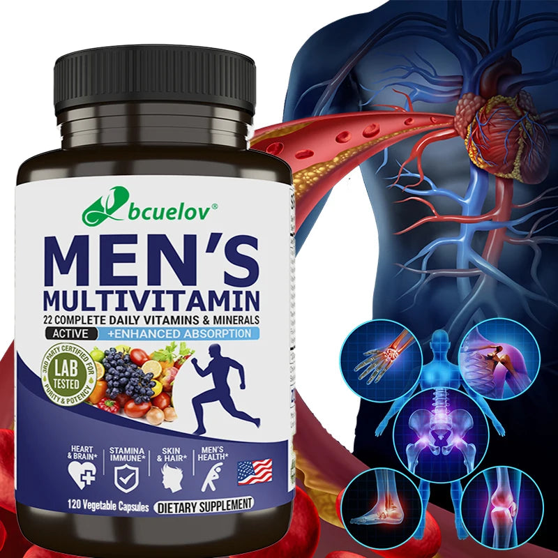Men’s Complete Multivitamin & Multimineral Supplement | 120 Capsules