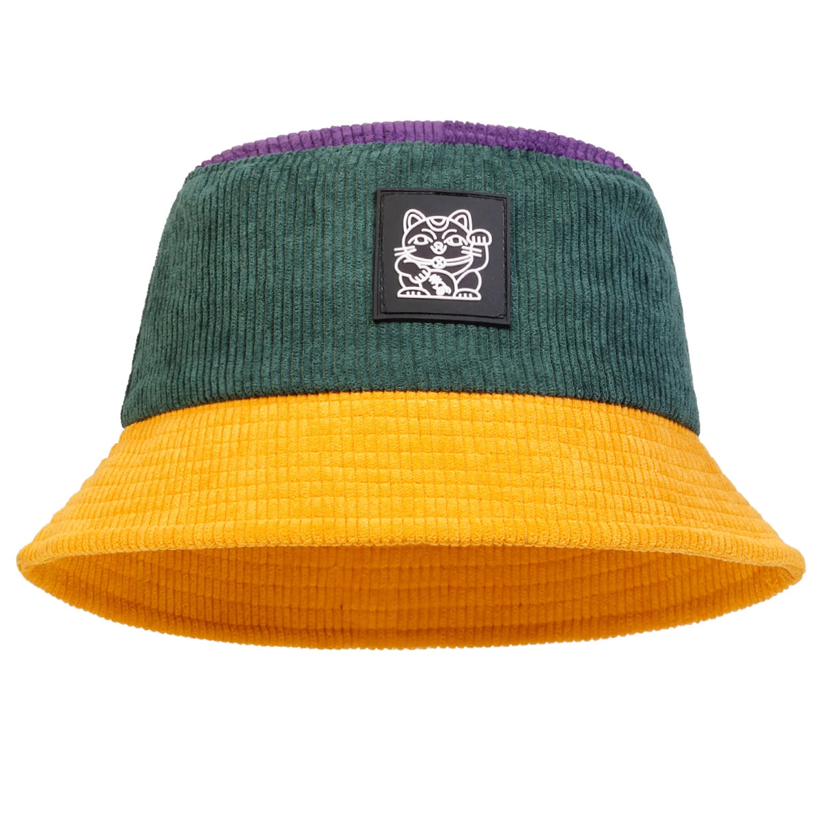 Unisex Cat Embroidery Bucket Hat | Trendy Fisherman Cap
