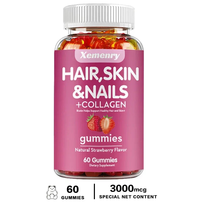 Hair, Skin & Nails Gummies | Biotin Supplements for Wellness