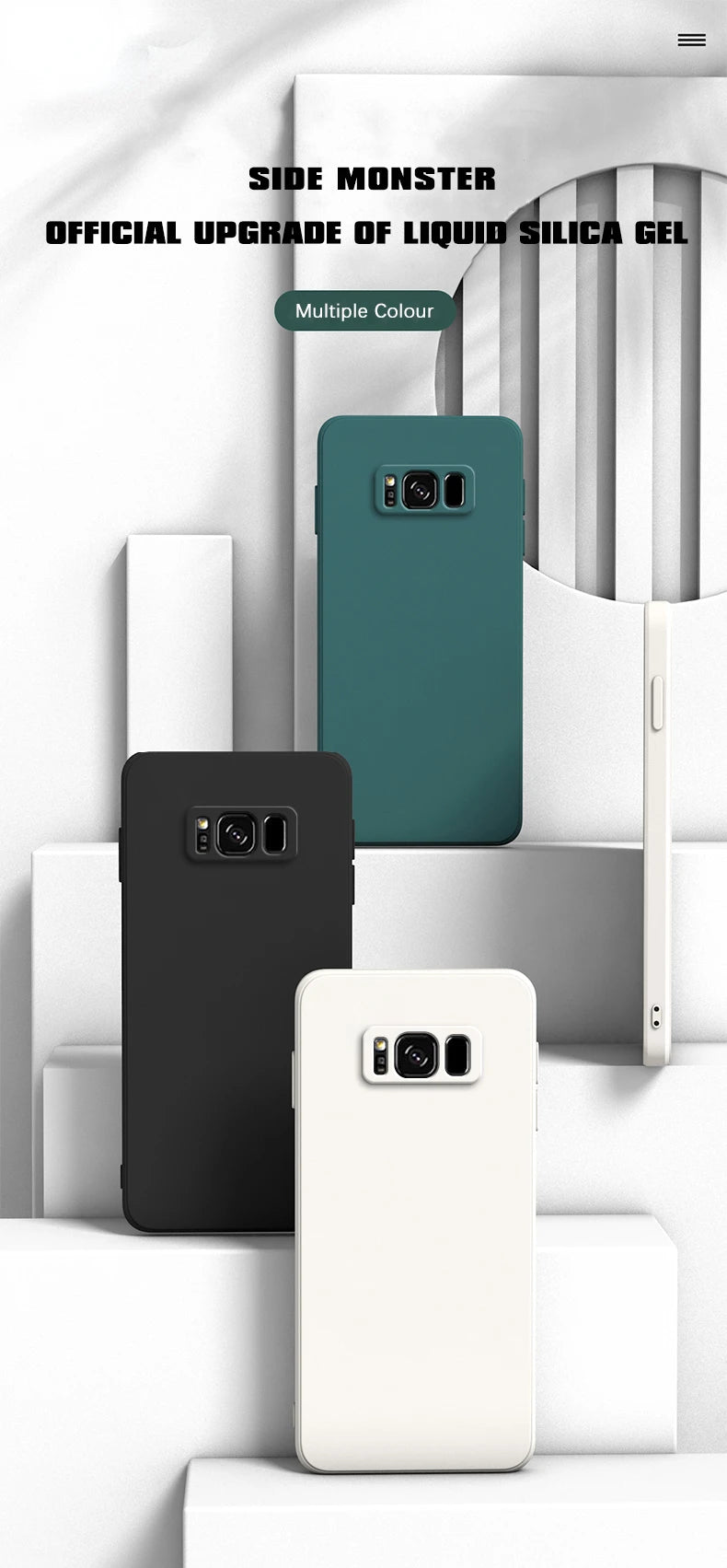 Soft Shockproof Silicone Phone Case for Galaxy Devices | Stylish Protection