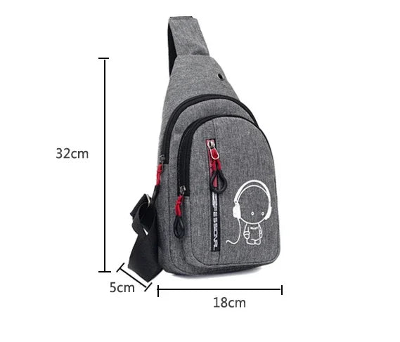 Stylish Casual Chest Bag for Men | Versatile Crossbody Backpack