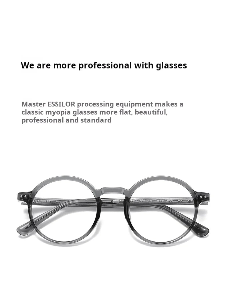 Retro Round Prescription Glasses for Stylish Vision Enhancement