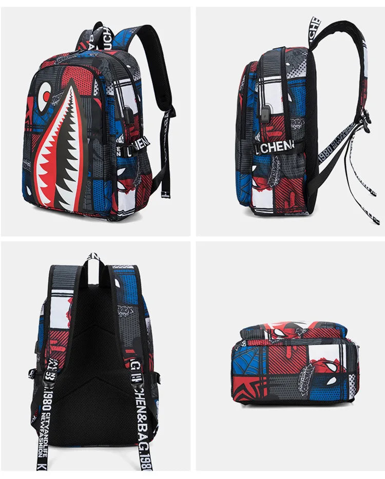 Stylish Shark Pack Backpack for Kids | Durable School Travel Bag