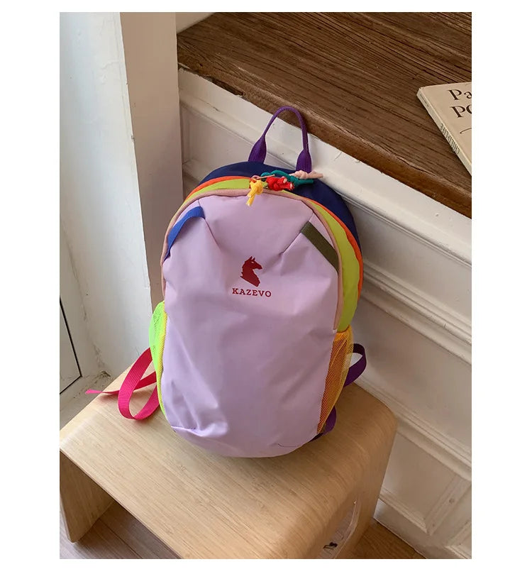Dopamine backpack, contrasting colors, travel backpack, hiking, mountaineering, outdoor leisure, lightweight travel, study bag