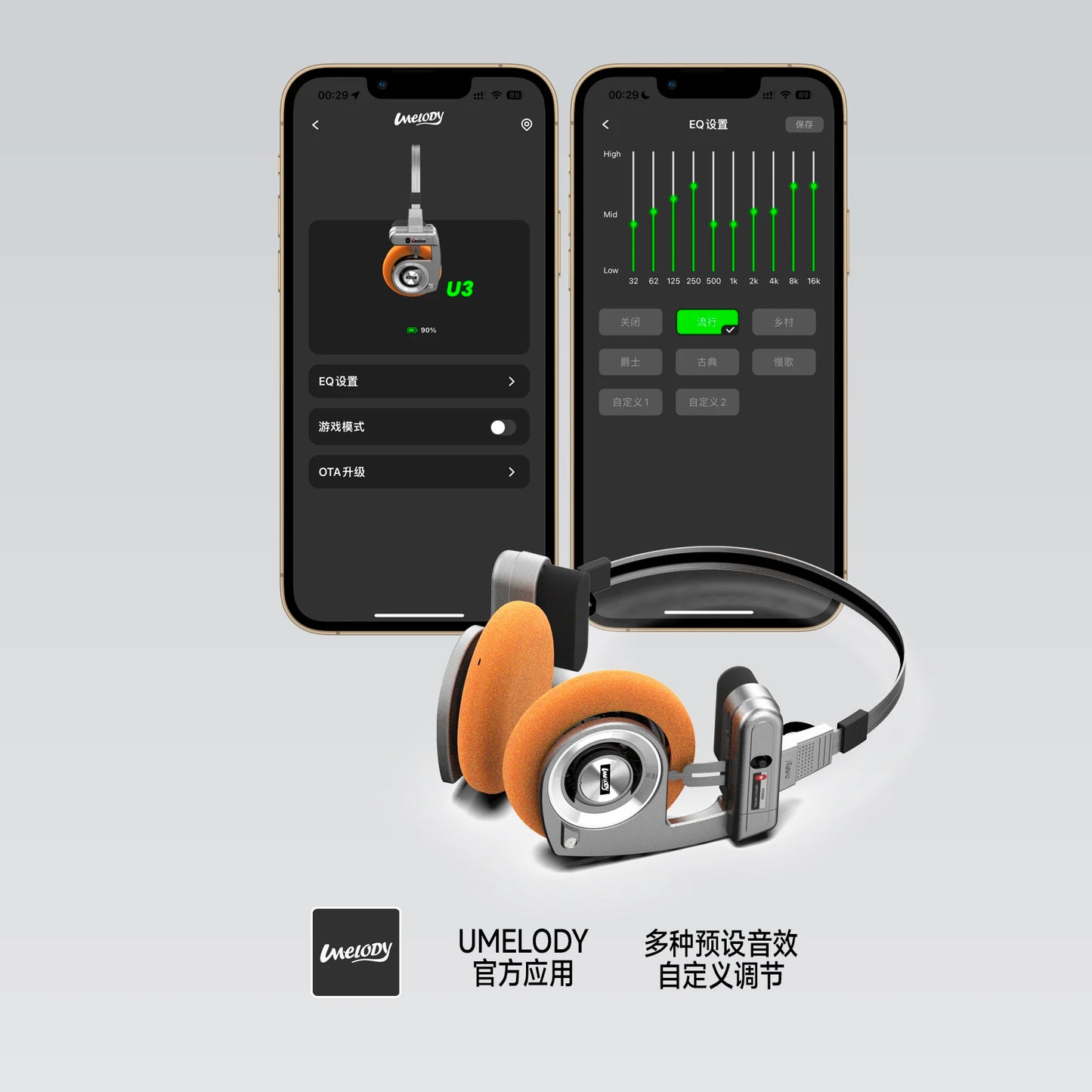 High-Quality Wireless Noise Cancelling On-Ear Headphones