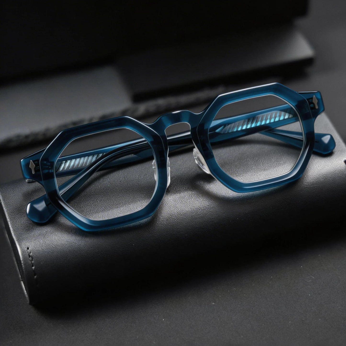 Stylish Hexagonal Acetate Eyeglasses Frames for Men & Women