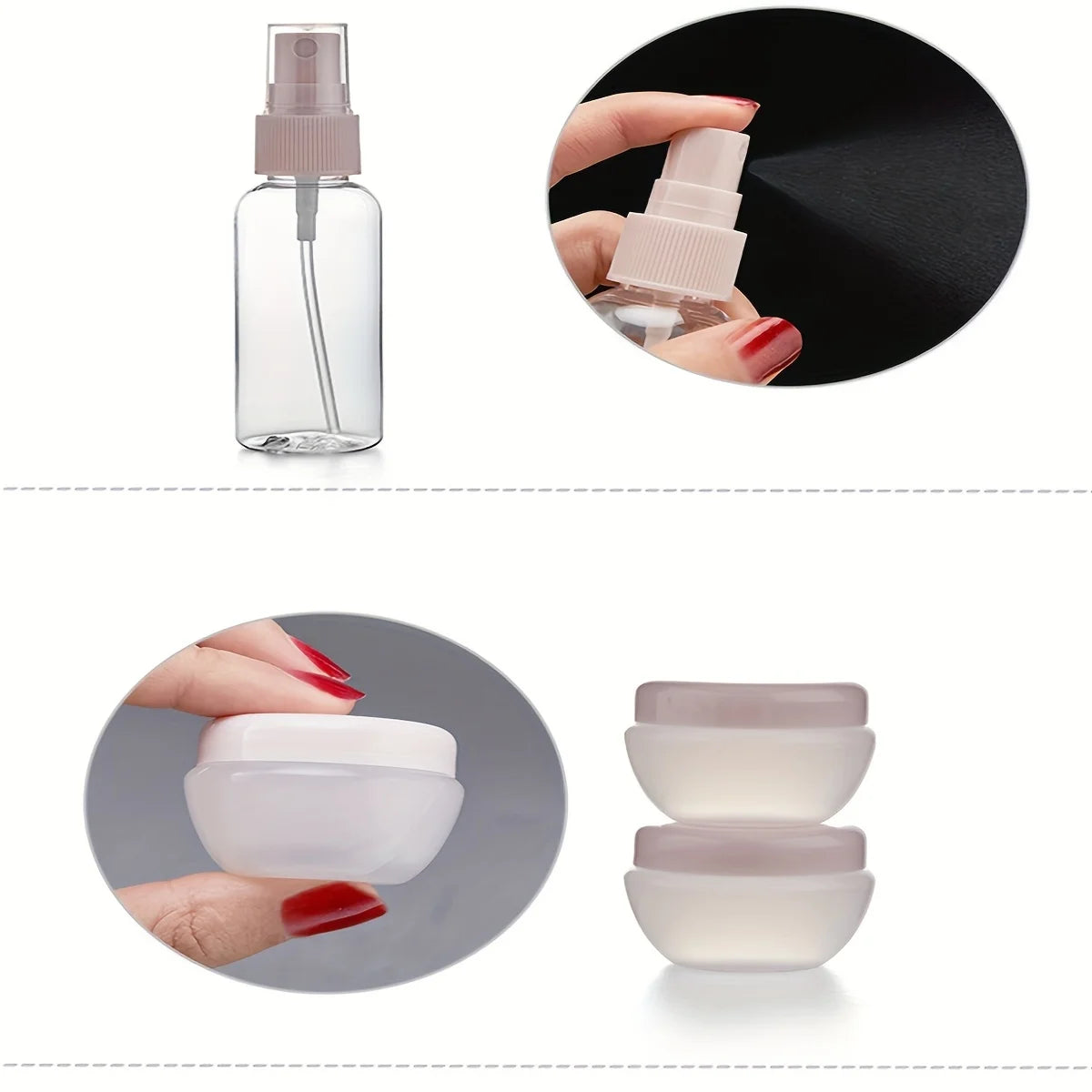 Travel Bottles Set for Toiletries | Leakproof and Refillable Containers