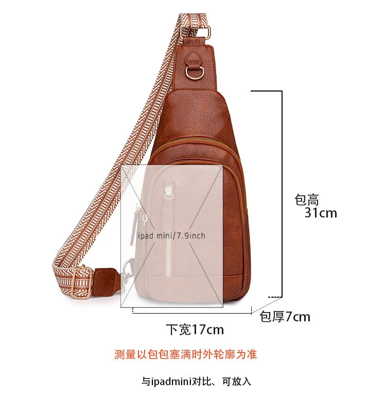 Stylish PU Leather Women Sling Bag | Versatile Crossbody Pack