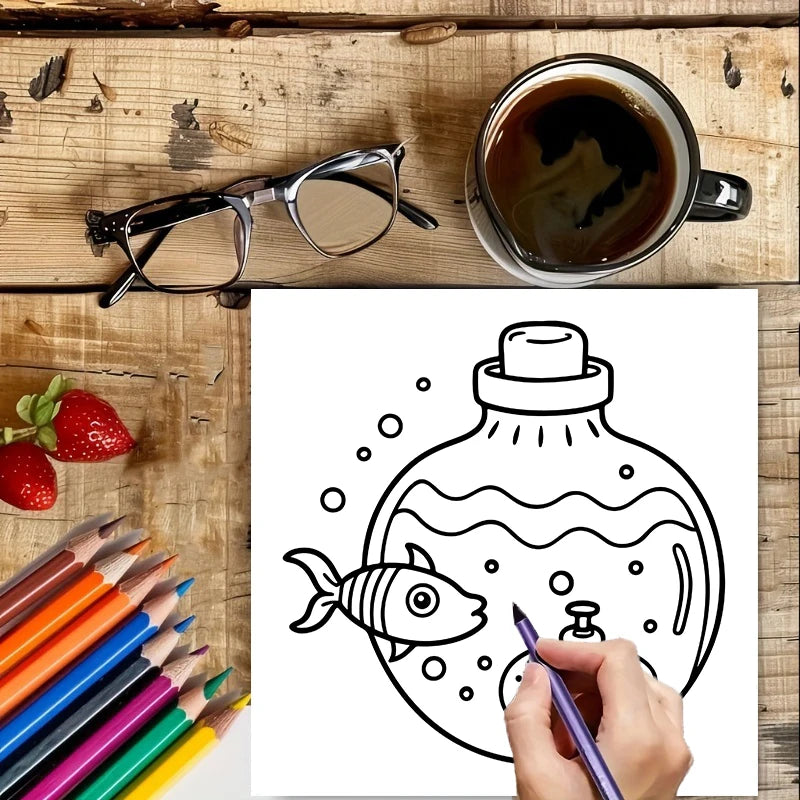Enchanting Coloring Book for Adults | Fun & Stress Relief Gift