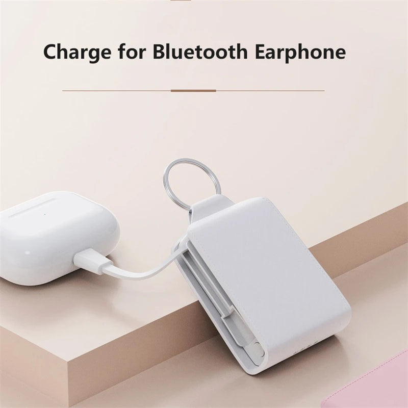 2000mAh Mini Keychain Power Bank | Portable Charger for All Devices