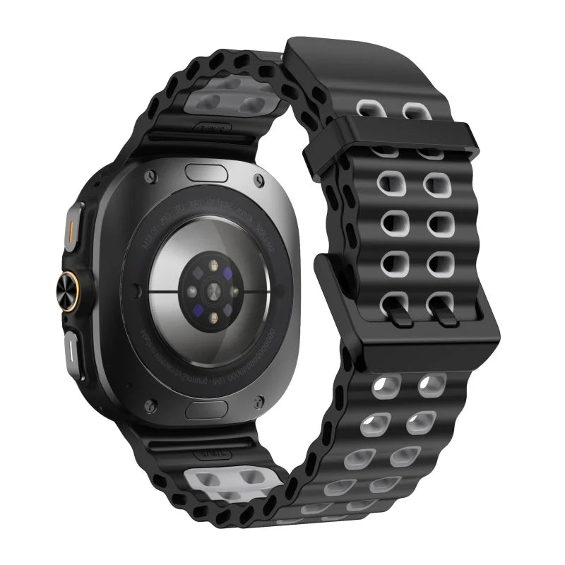 Silicone Sports Strap for Galaxy Watch | Breathable Marine Band