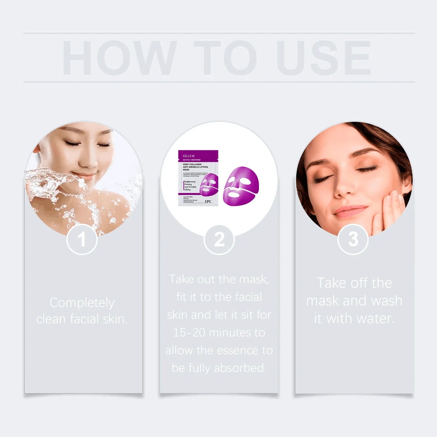 Collagen Anti-Wrinkle Facial Mask | Hydrating Skin Care Solution